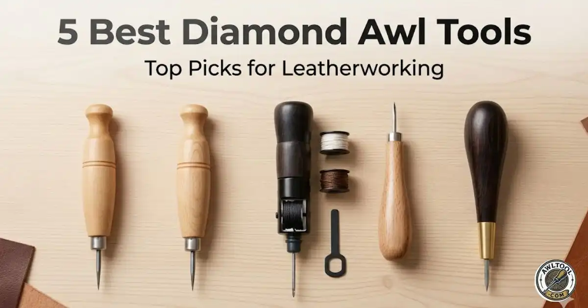 5 best diamond awl tools for leatherworking comparison by HAMIMIT SEO agency for professional leathercraft.